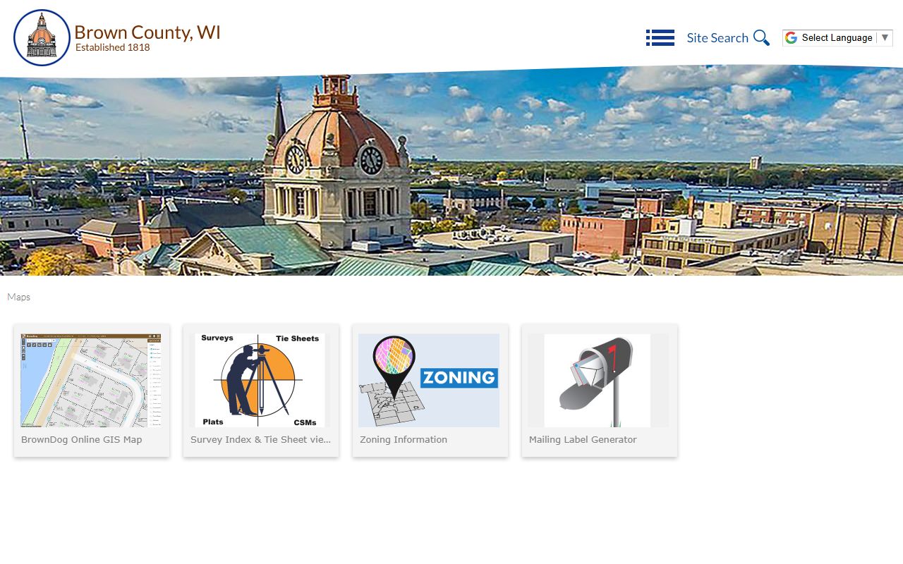 Brown County deed records GIS mapping