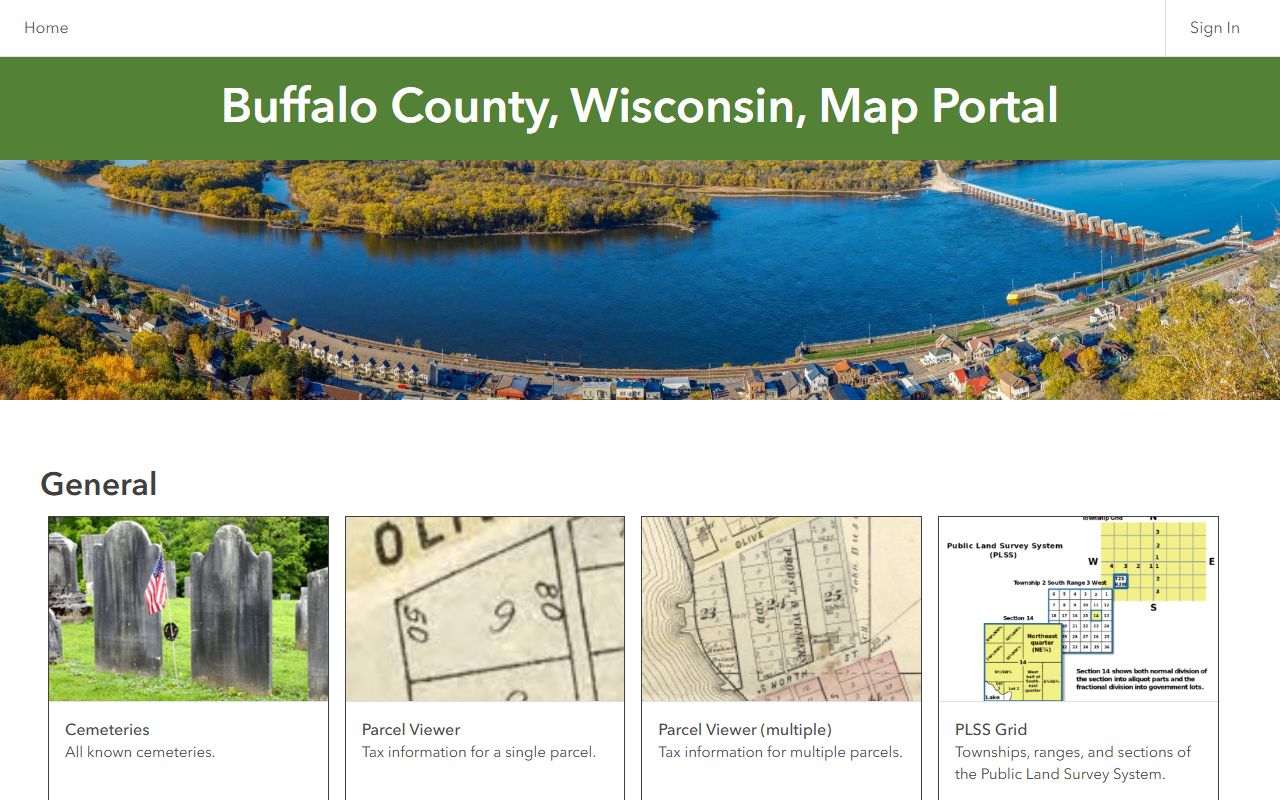 Buffalo County deed records ArcGIS mapping