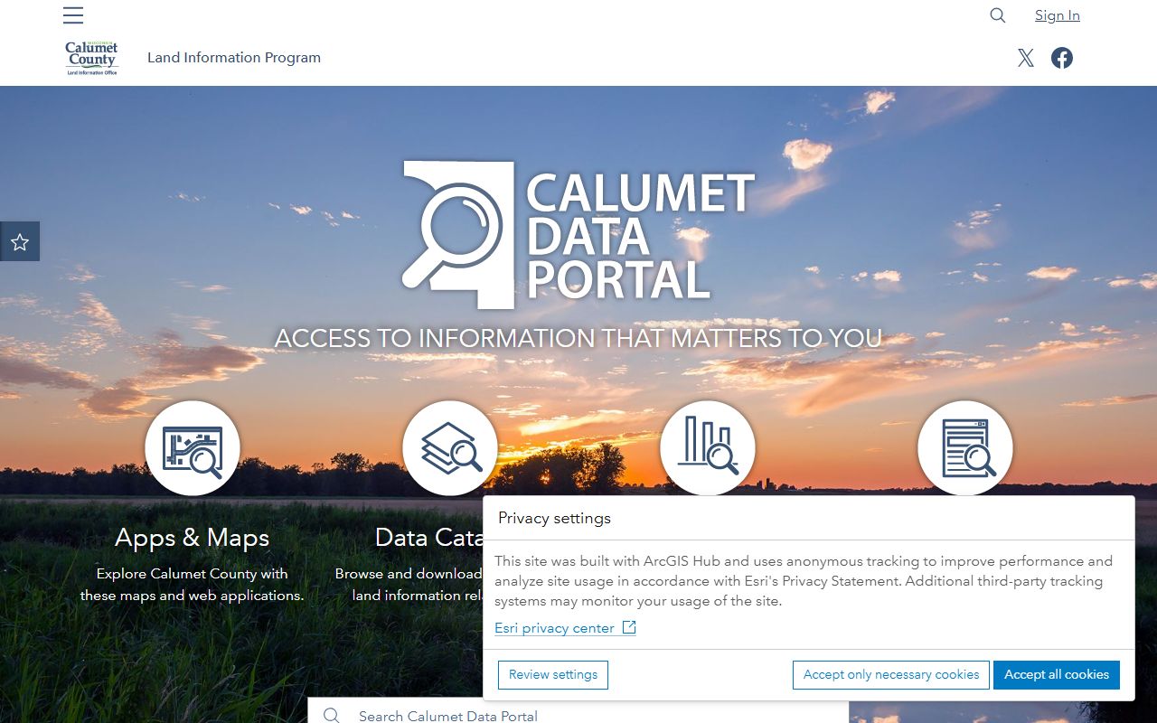Calumet County deed records GIS hub