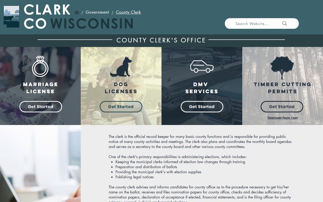Clark County deed records clerk's office