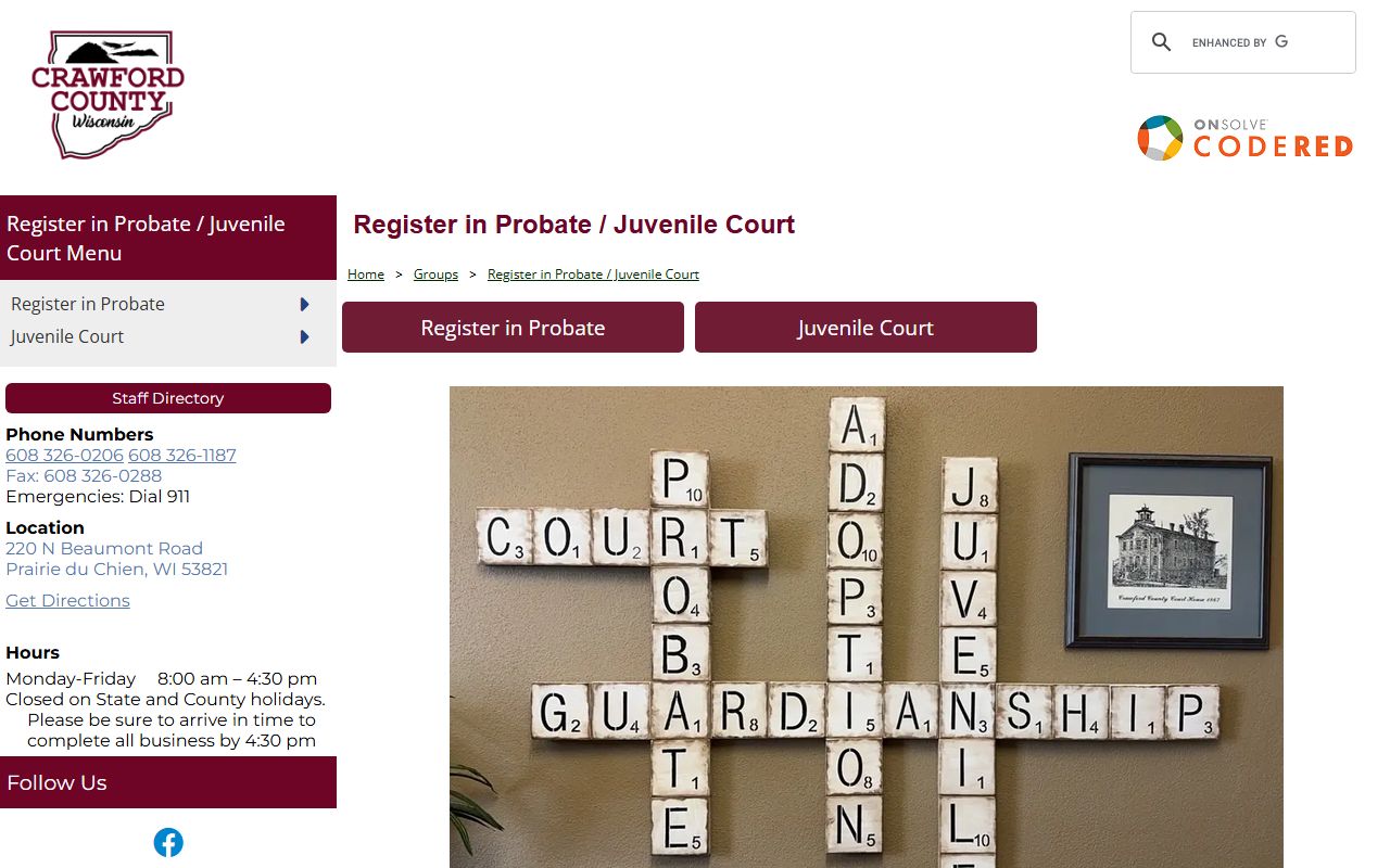 Crawford County deed records register of deeds