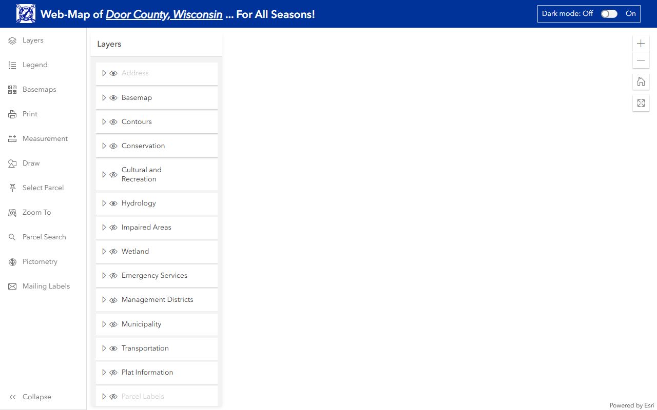 Door County deed records GIS mapping portal