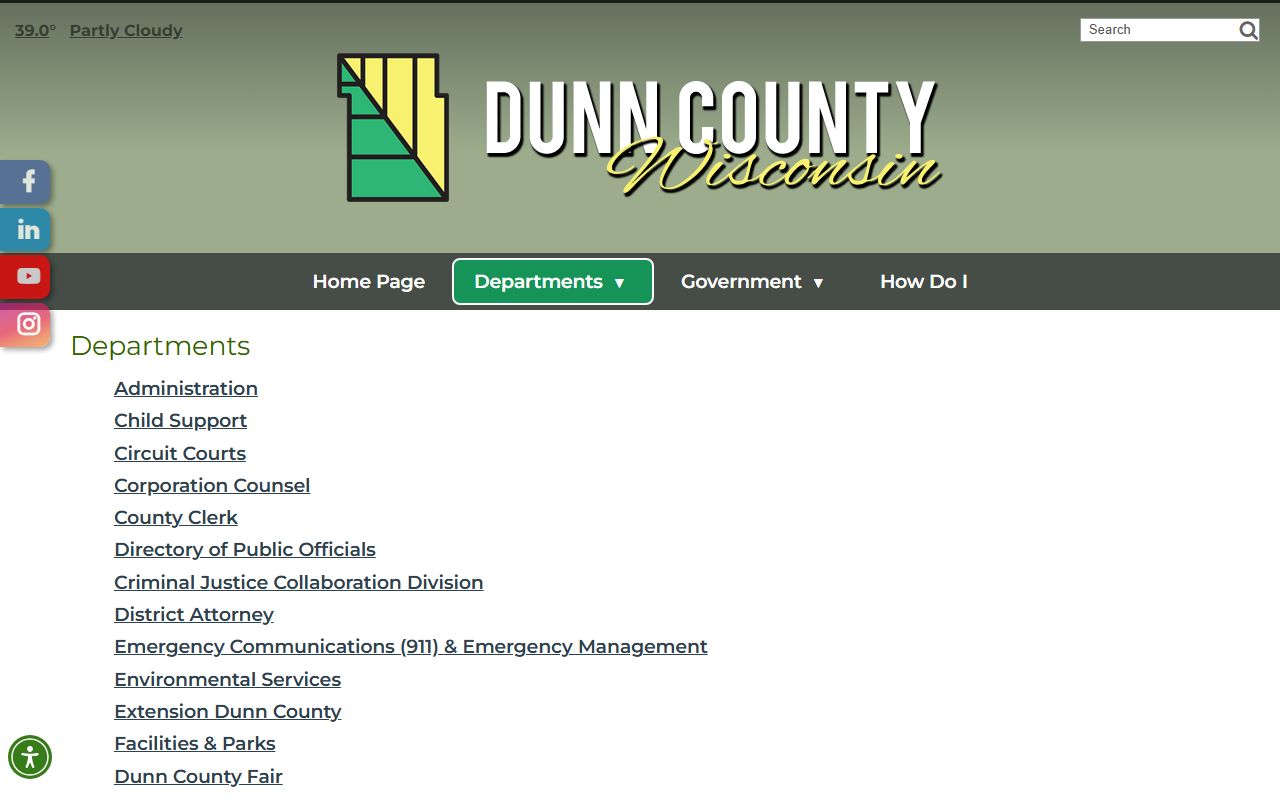 Dunn County deed records GIS survey search tool