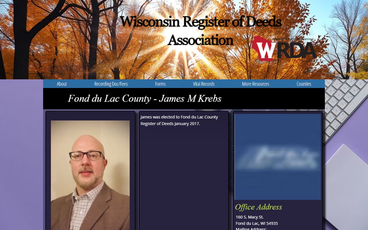 Fond du Lac County deed records WRDA profile