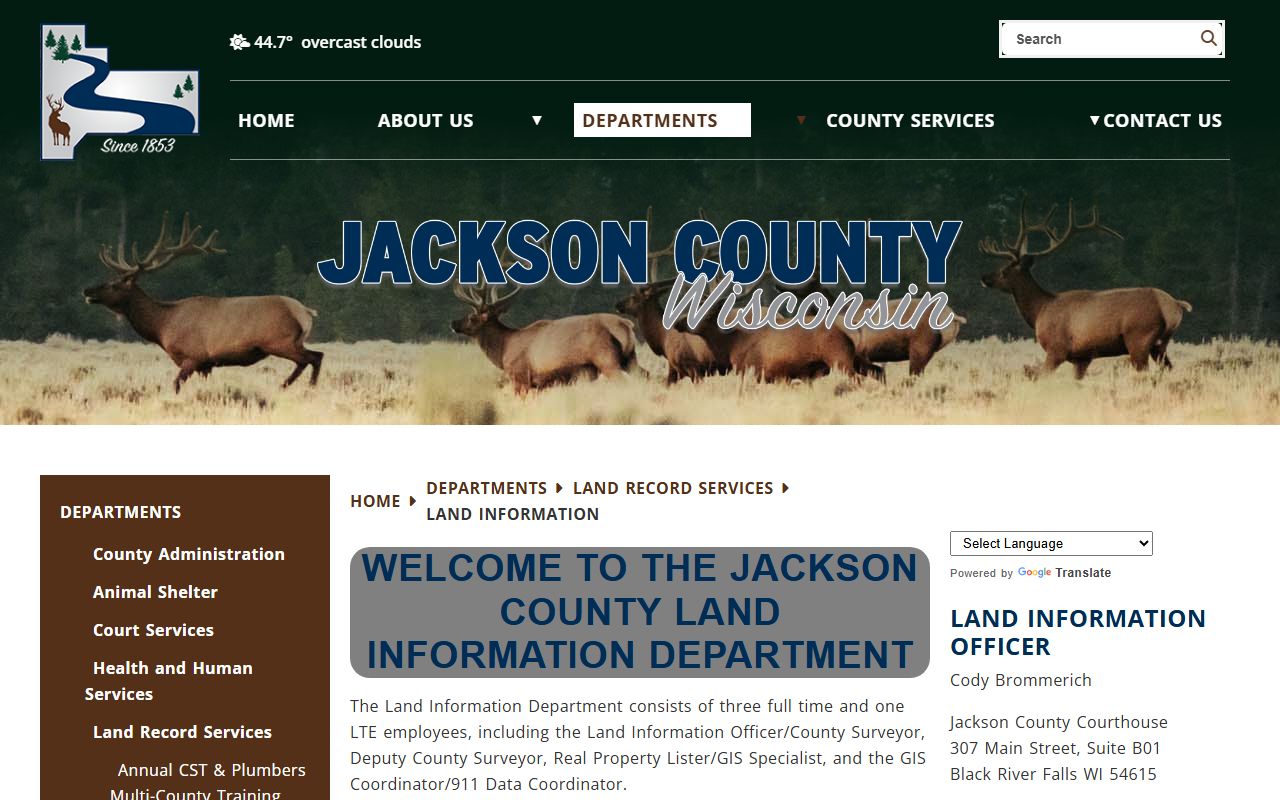 Jackson County deed records land information department