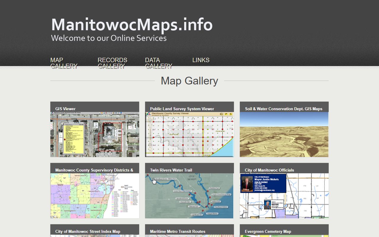 Manitowoc County deed records GIS portal